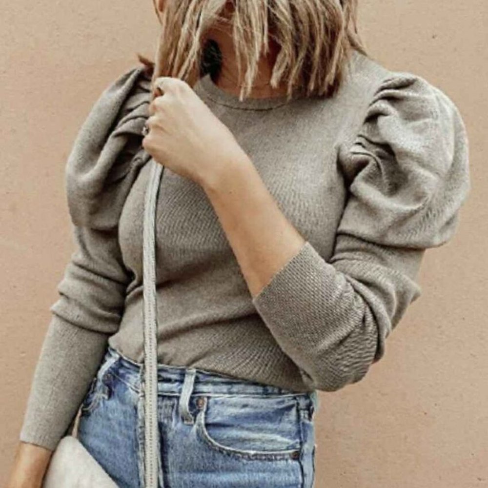 NEW Prologue Target Puff Sleeve Sweater M
